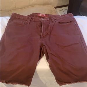 34” Arizona Mens Jean Short Maroon